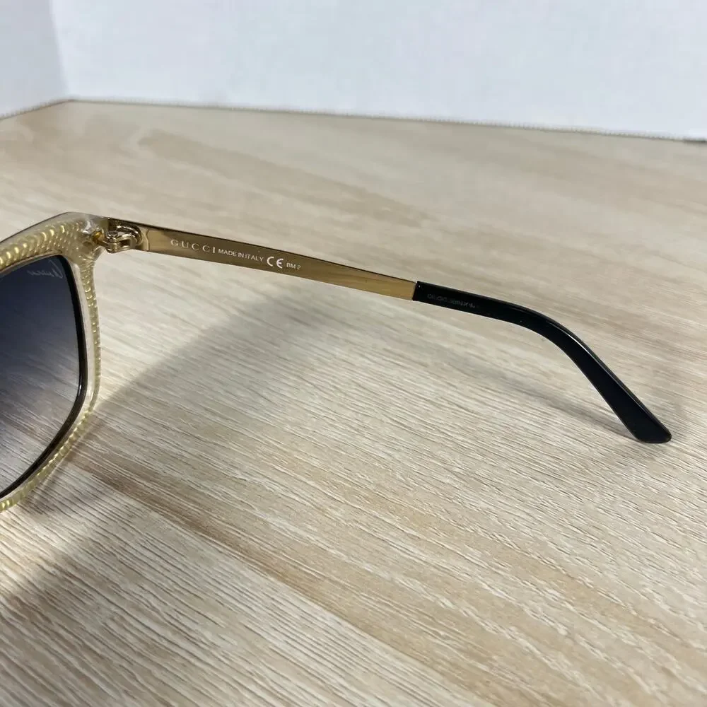 Gucci GG3675/S 4WHJJ Sunglasses READ DESC Black Gold 56-15-140